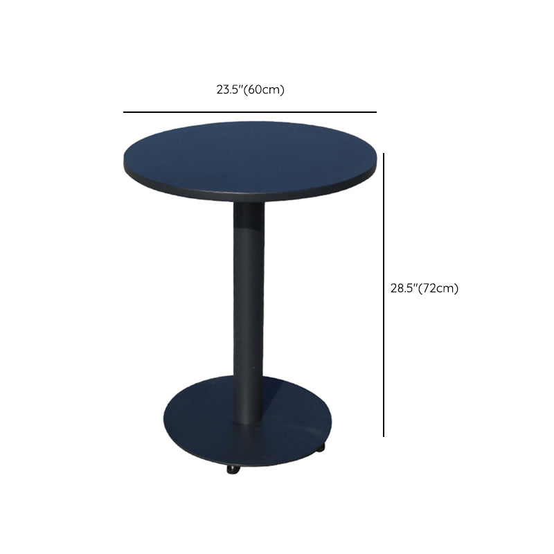 Modern Geometric Waterproof Courtyard Table Metal Base Outdoor Table