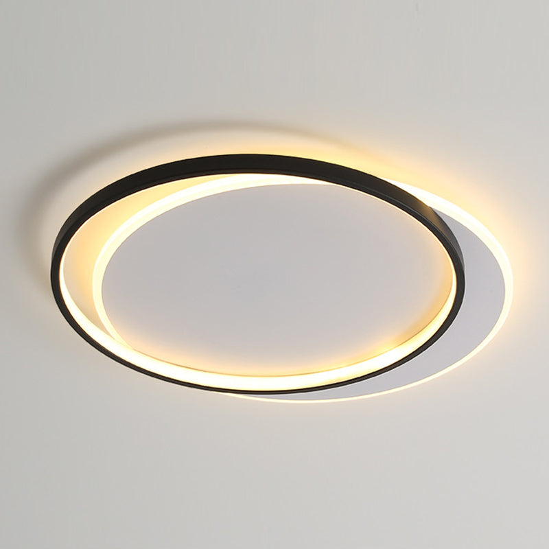 Modern LED Ceiling Light Simple Ceiling Mount Light with Silica Gel Shade for Bedroom