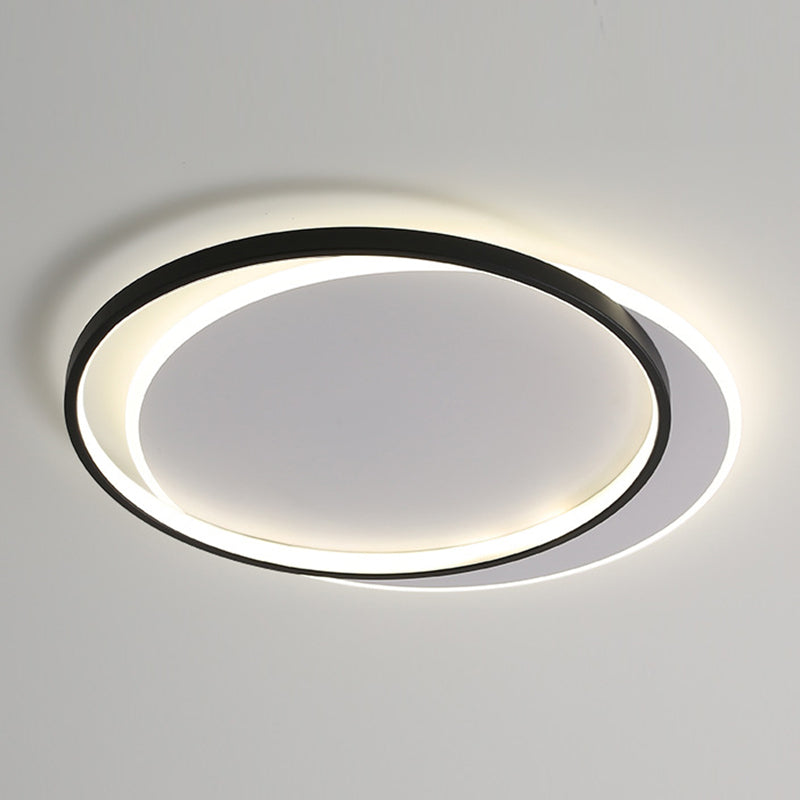 Modern LED Ceiling Light Simple Ceiling Mount Light with Silica Gel Shade for Bedroom