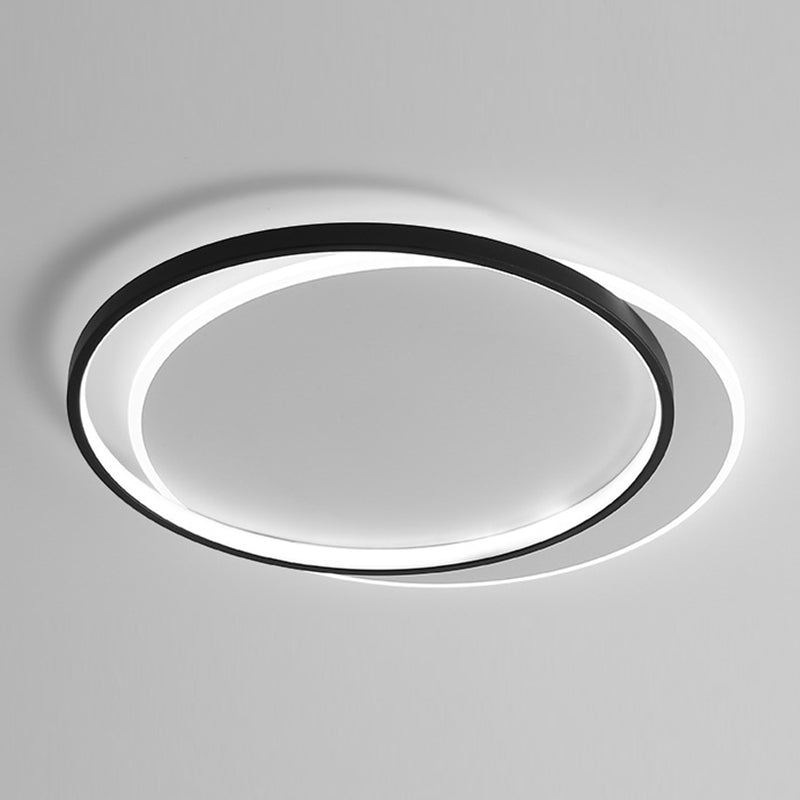 Modern LED Ceiling Light Simple Ceiling Mount Light with Silica Gel Shade for Bedroom