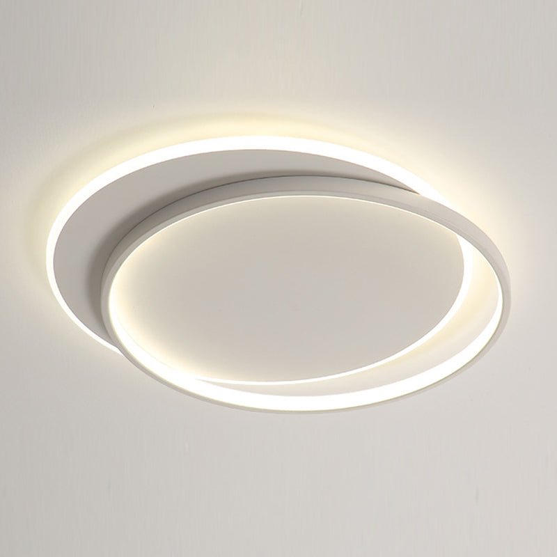 Modern LED Ceiling Light Simple Ceiling Mount Light with Silica Gel Shade for Bedroom