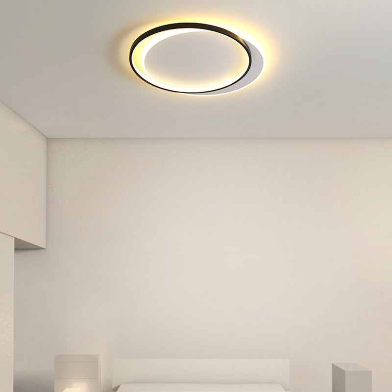 Modern LED Ceiling Light Simple Ceiling Mount Light with Silica Gel Shade for Bedroom