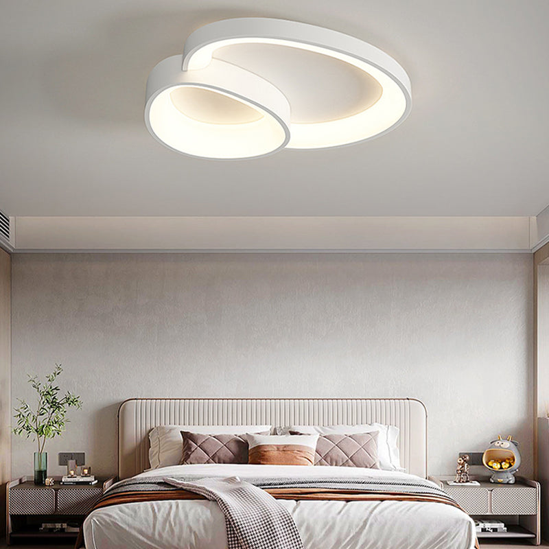 Multi Lights Ceiling Light Modern LED Ceiling Mount Light with Acrylic Shade for Bedroom