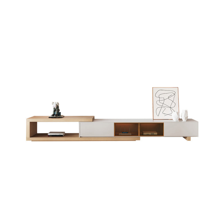 Modernism TV Console Solid Wood Media Console TV Stand with Drawer