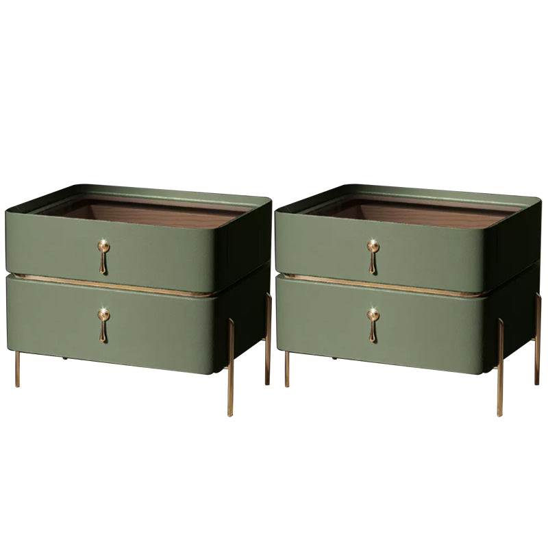 Drawer Storage Bed Nightstand Glam Bedside Cabinet for Bedroom