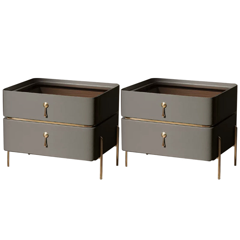 Drawer Storage Bed Nightstand Glam Bedside Cabinet for Bedroom