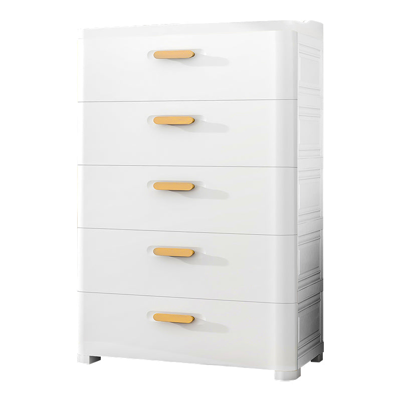 Contemporary Vertical Kids Nightstand 5 Drawers Dresser for Kids