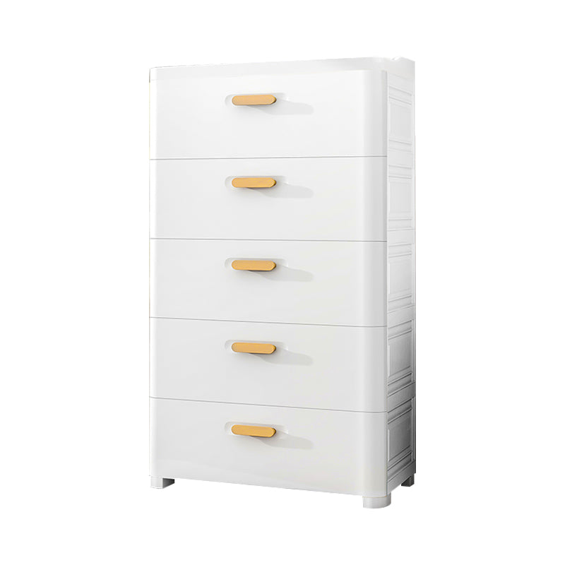 Contemporary Vertical Kids Nightstand 5 Drawers Dresser for Kids