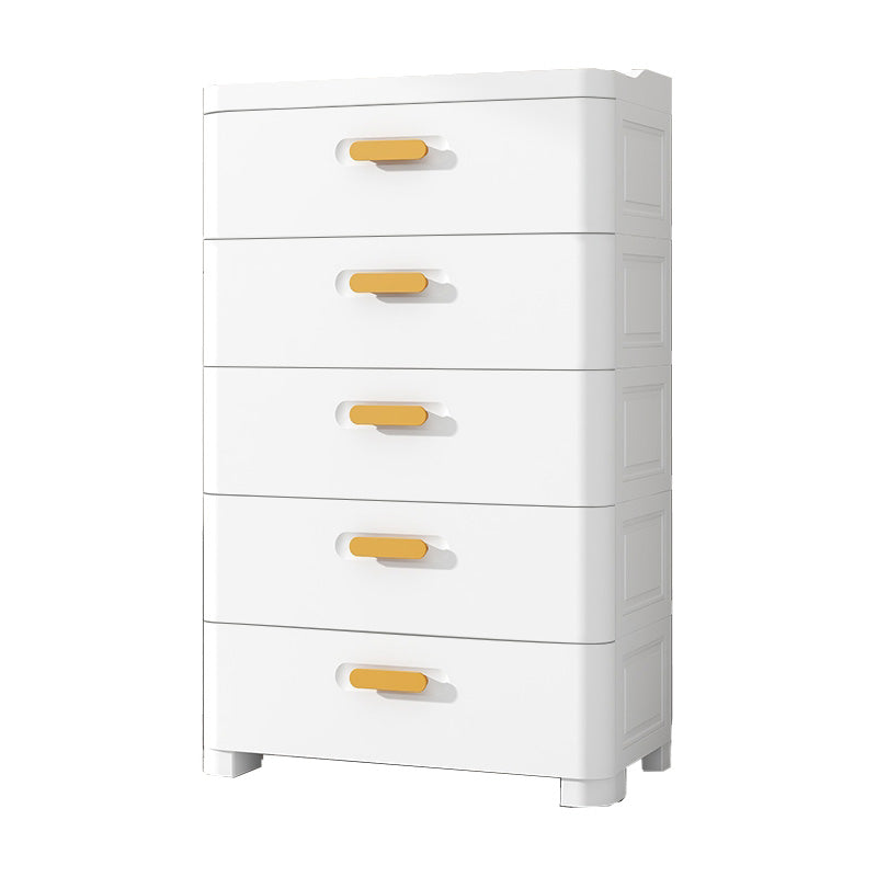 Scandinavian Plastic Vertical Nursery Dresser with Drawers for Bedroom