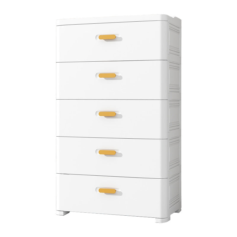 Scandinavian Plastic Vertical Nursery Dresser with Drawers for Bedroom