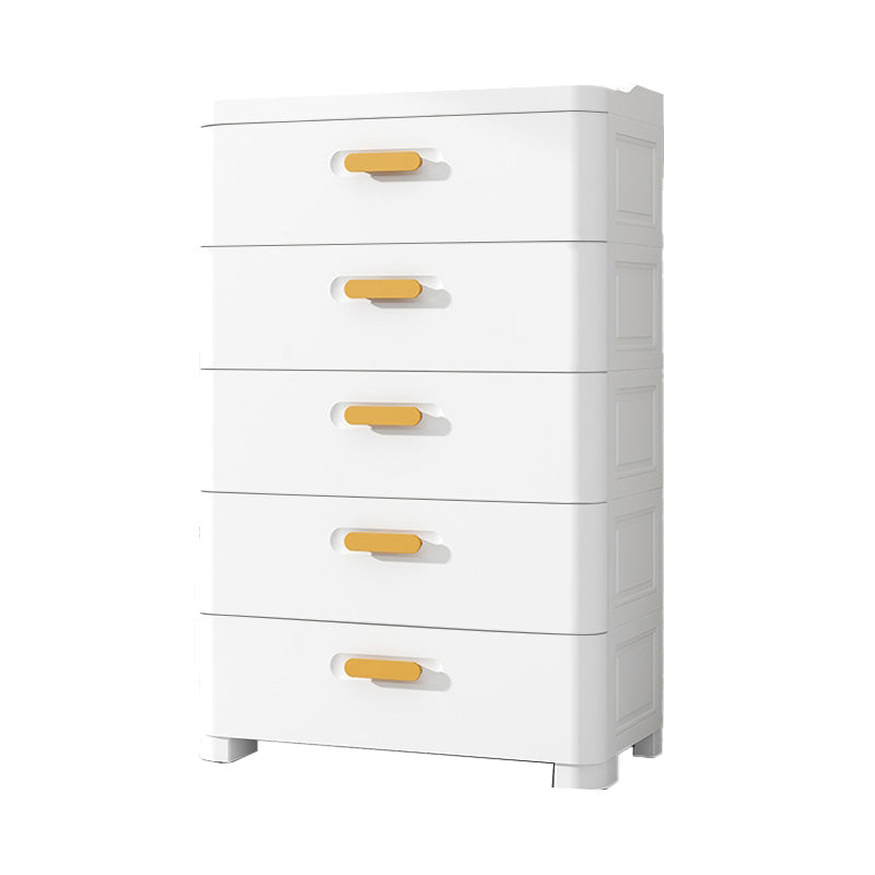 Scandinavian Plastic Vertical Nursery Dresser with Drawers for Bedroom