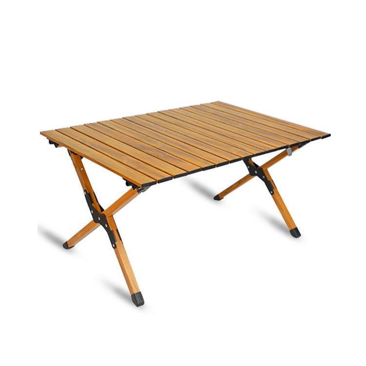 Modern Iron Folding Table Outdoor Removable Camping Table with Metal Frame