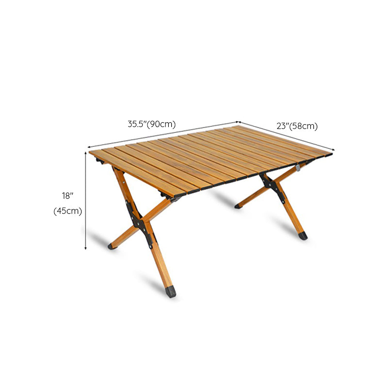 Modern Iron Folding Table Outdoor Removable Camping Table with Metal Frame