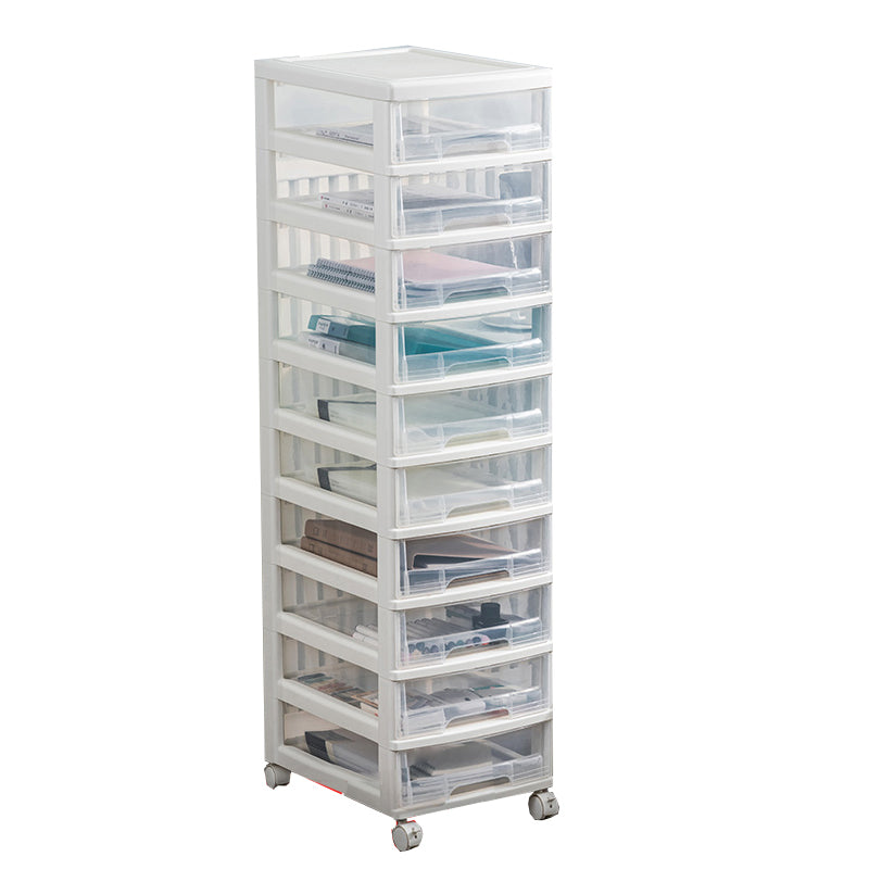 Transparent File Cabinet Modern Plastic Drawers Filing Cabinet