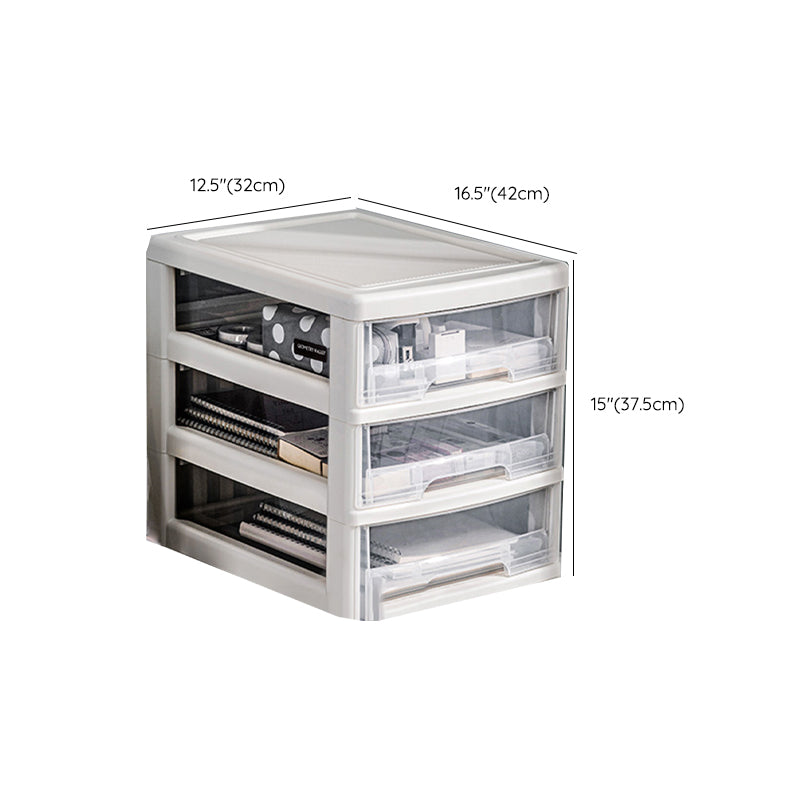 Transparent File Cabinet Modern Plastic Drawers Filing Cabinet