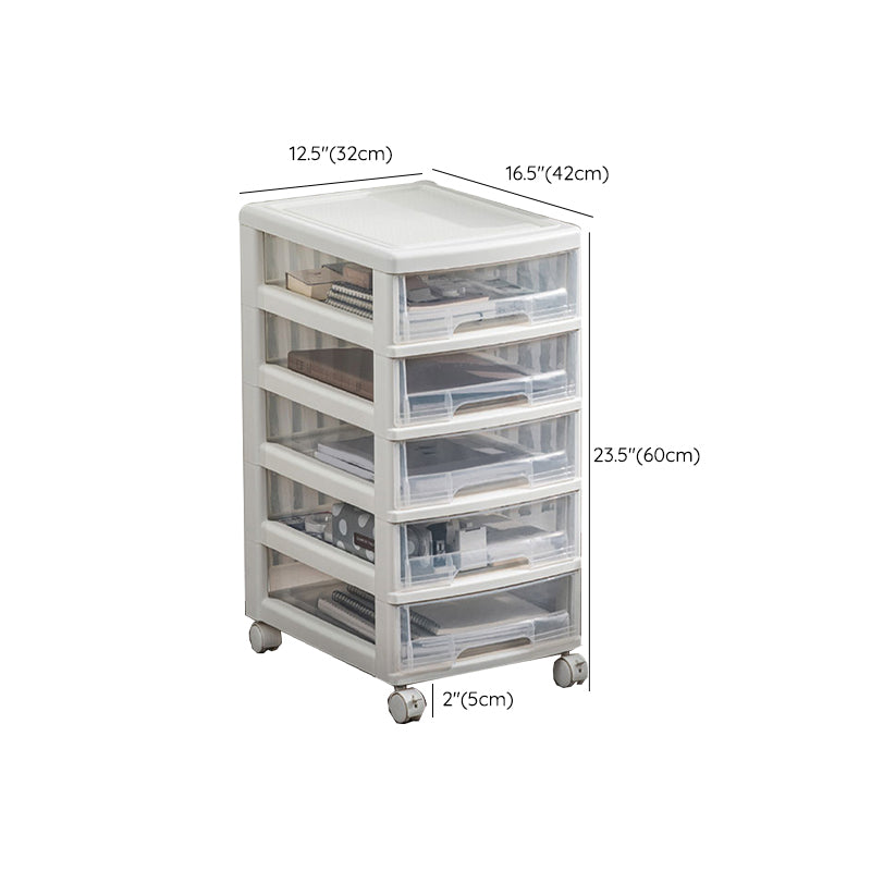 Transparent File Cabinet Modern Plastic Drawers Filing Cabinet