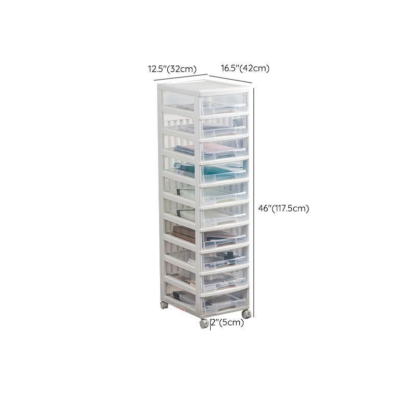 Transparent File Cabinet Modern Plastic Drawers Filing Cabinet