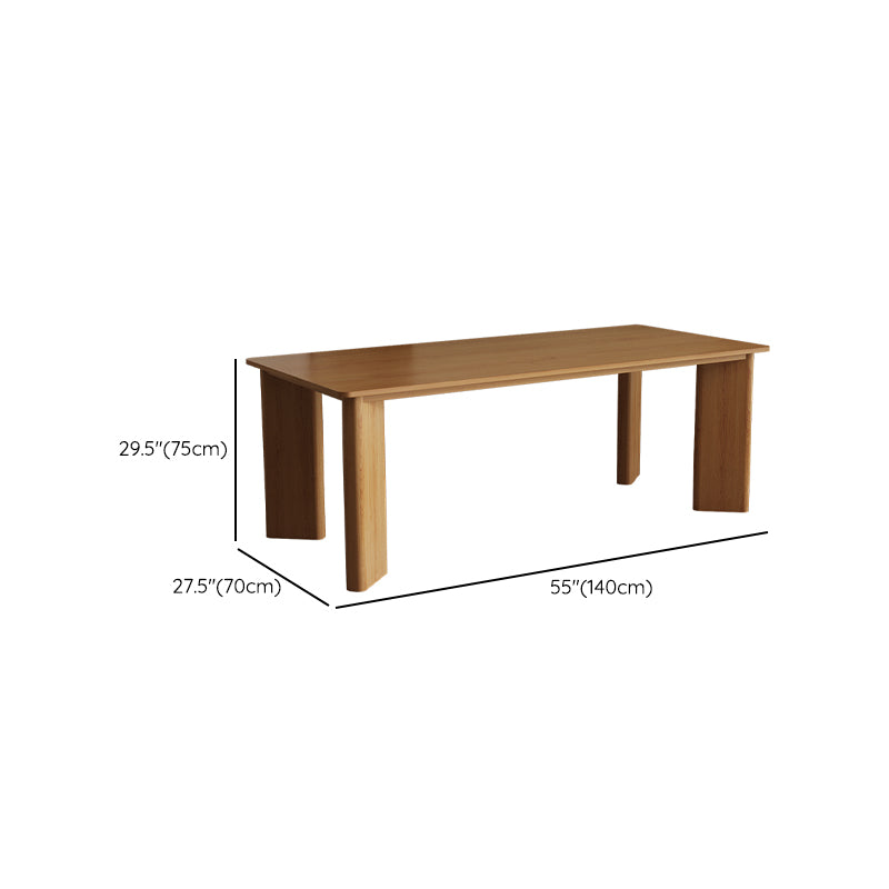 Rectangular Shaped Modern Office Desk Wooden Writing Desk in Natural