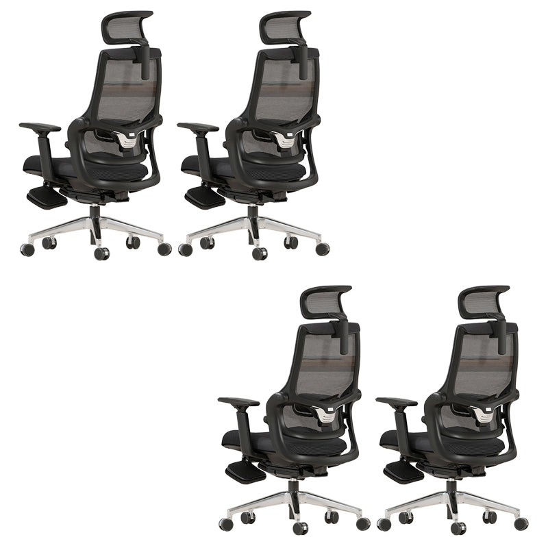 Contemporary Adjustable Arm Office Chair Desk Chair with Wheels