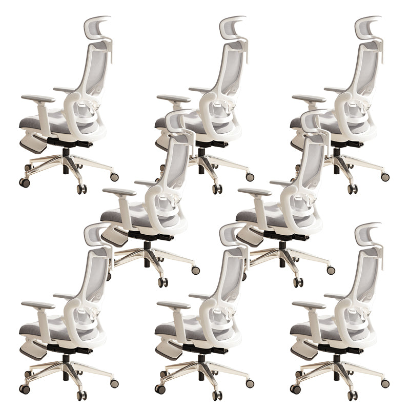 Contemporary Adjustable Arm Office Chair Desk Chair with Wheels