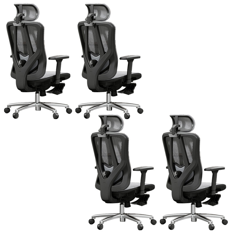 Adjustable Arms Office Chair Contemporary Mesh Desk Chair with Wheels for Home