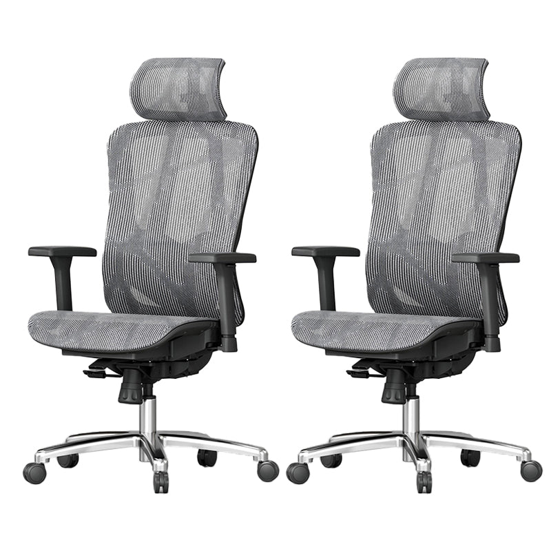 Adjustable Arms Office Chair Contemporary Mesh Desk Chair with Wheels for Home