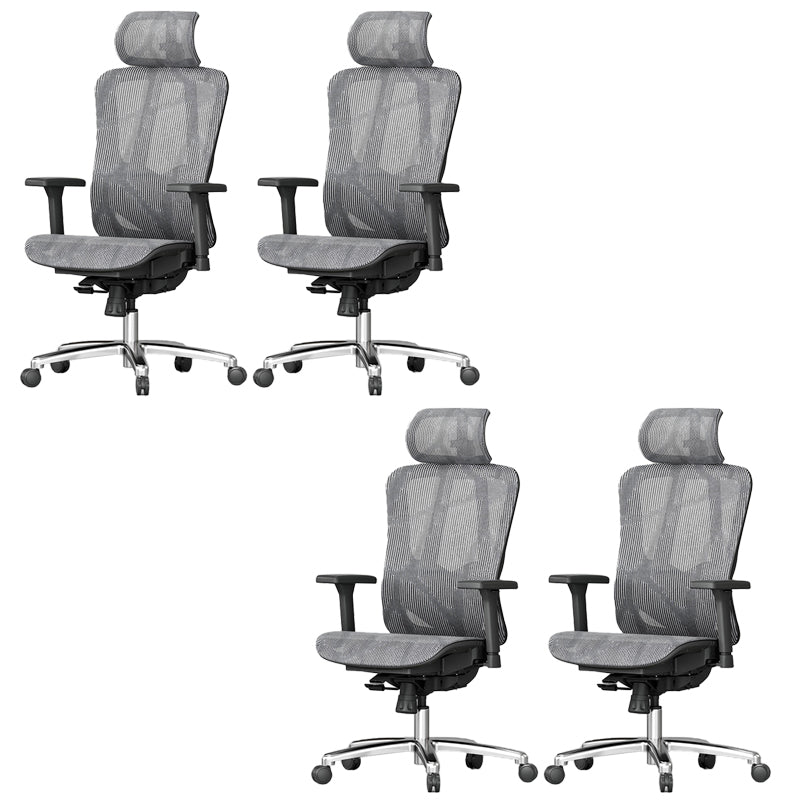 Adjustable Arms Office Chair Contemporary Mesh Desk Chair with Wheels for Home