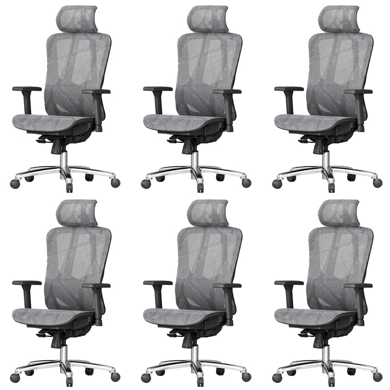 Adjustable Arms Office Chair Contemporary Mesh Desk Chair with Wheels for Home