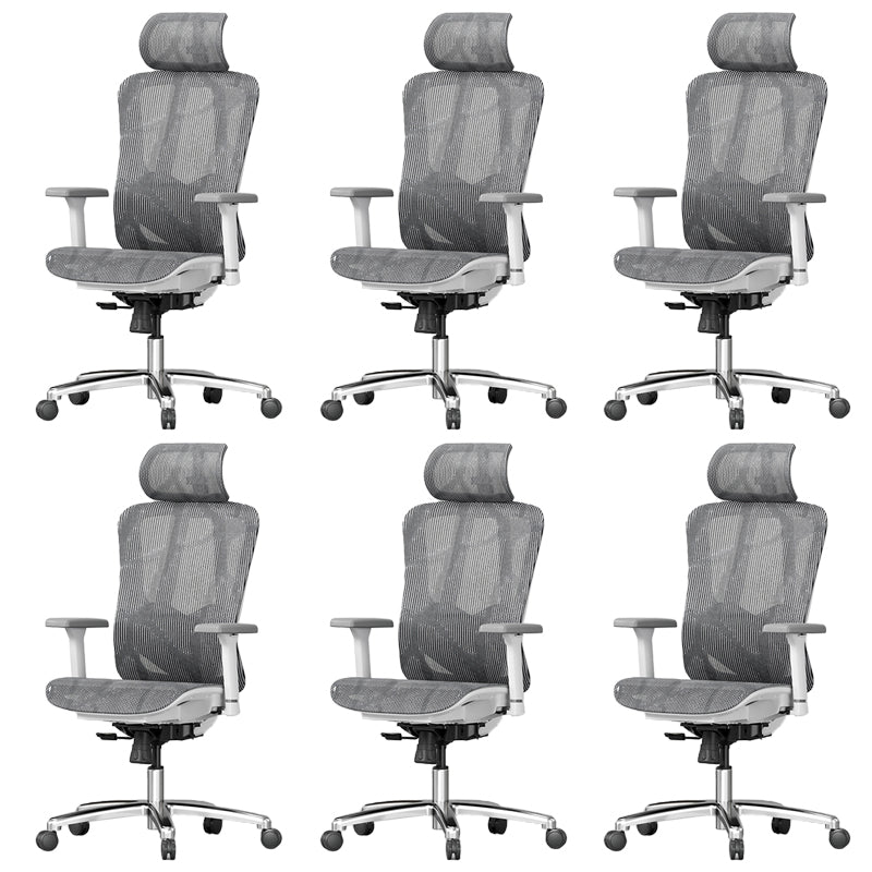 Adjustable Arms Office Chair Contemporary Mesh Desk Chair with Wheels for Home