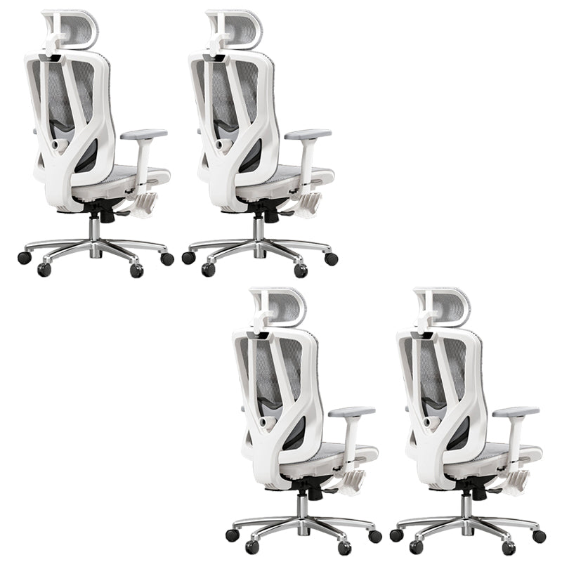 Adjustable Arms Office Chair Contemporary Mesh Desk Chair with Wheels for Home