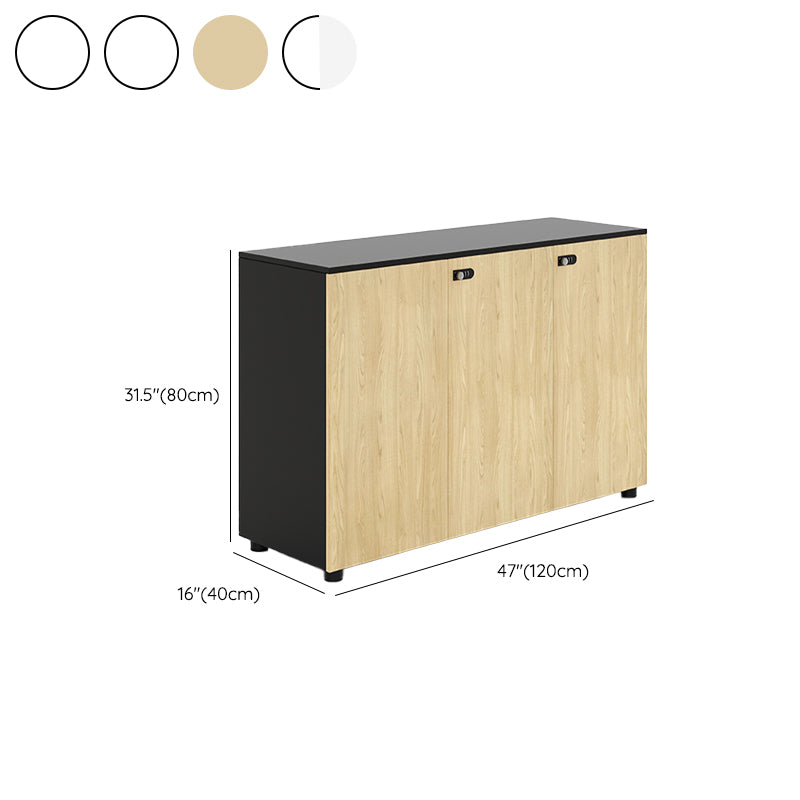 Nordic Style Filing Cabinet Wooden Frame Storage Filing Cabinet