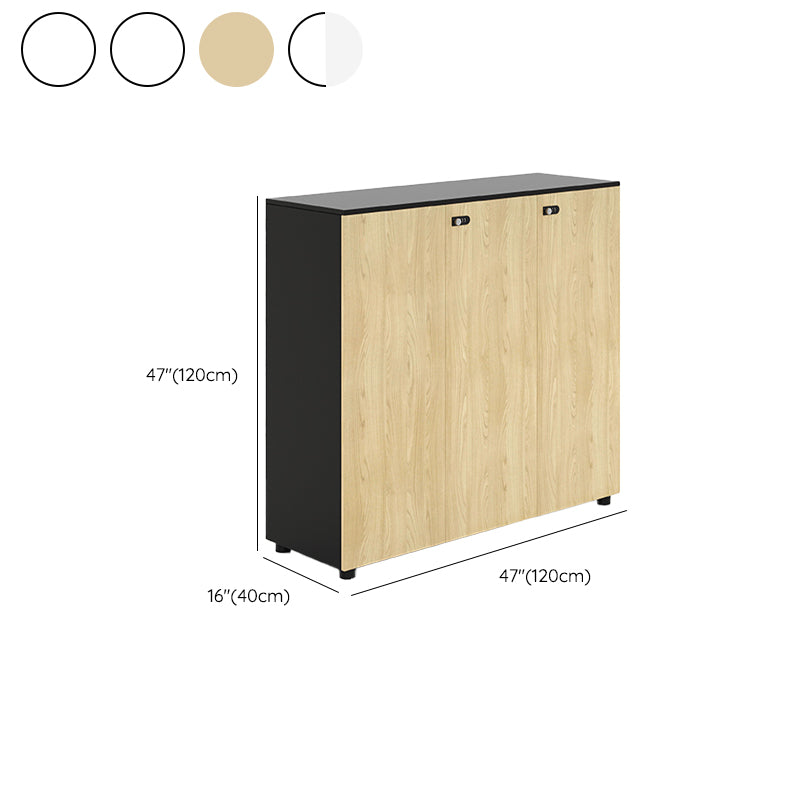 Nordic Style Filing Cabinet Wooden Frame Storage Filing Cabinet