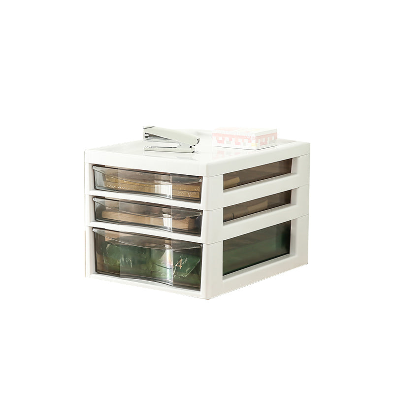 Modern Transparent Filing Cabinet Vertical Plastic Drawers Filing Cabinet