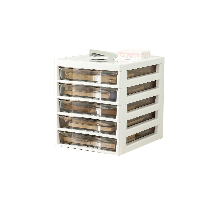 Modern Transparent Filing Cabinet Vertical Plastic Drawers Filing Cabinet