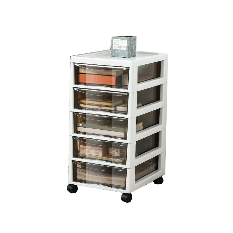 Modern Transparent Filing Cabinet Vertical Plastic Drawers Filing Cabinet