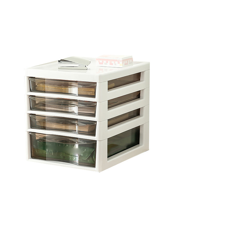 Modern Transparent Filing Cabinet Vertical Plastic Drawers Filing Cabinet