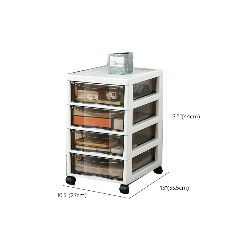 Modern Transparent Filing Cabinet Vertical Plastic Drawers Filing Cabinet