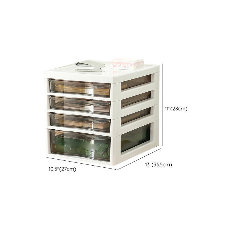 Modern Transparent Filing Cabinet Vertical Plastic Drawers Filing Cabinet