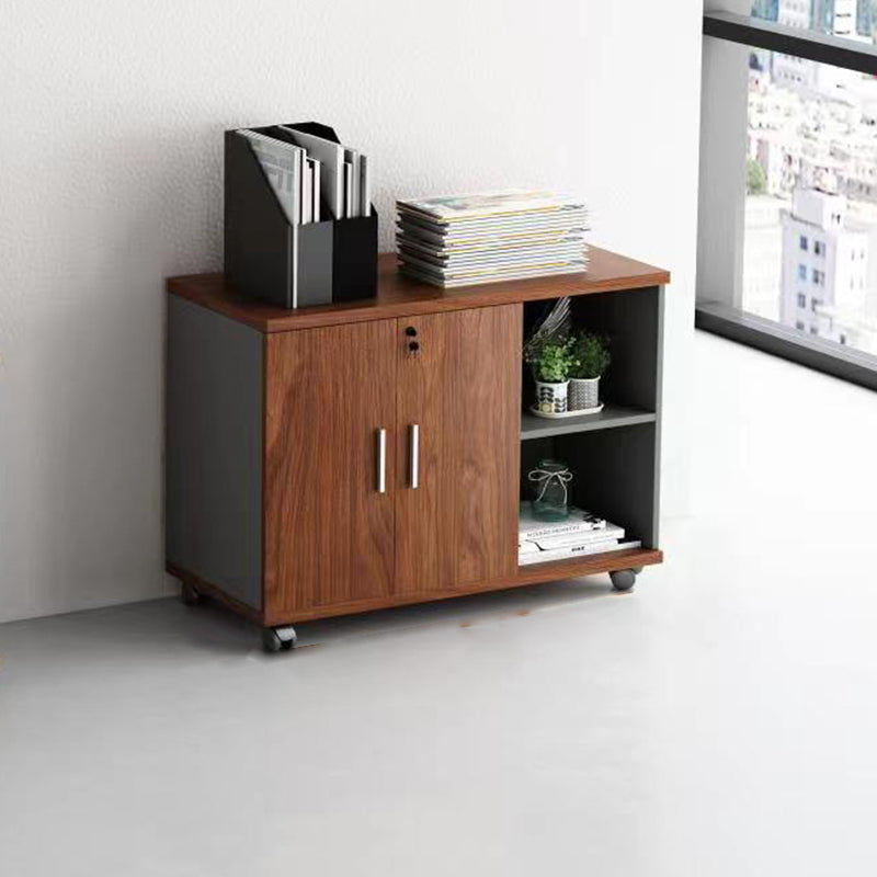 Nordic Filing Cabinet Wooden Frame Storage Lateral File Cabinet