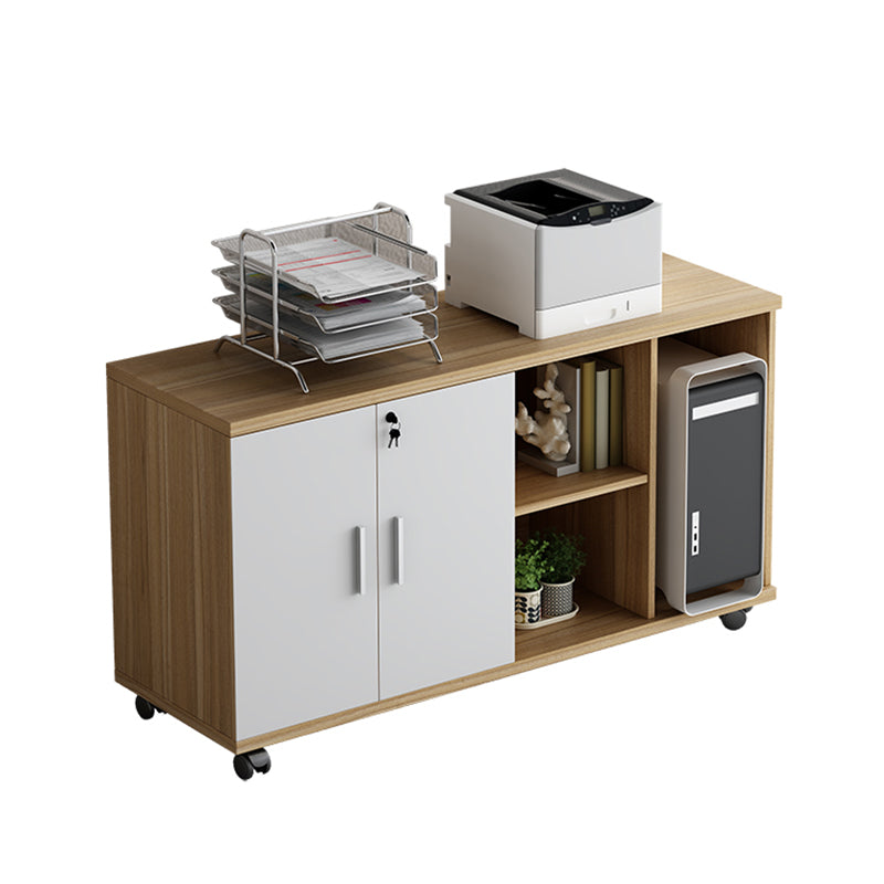 Nordic Filing Cabinet Wooden Frame Storage Lateral File Cabinet