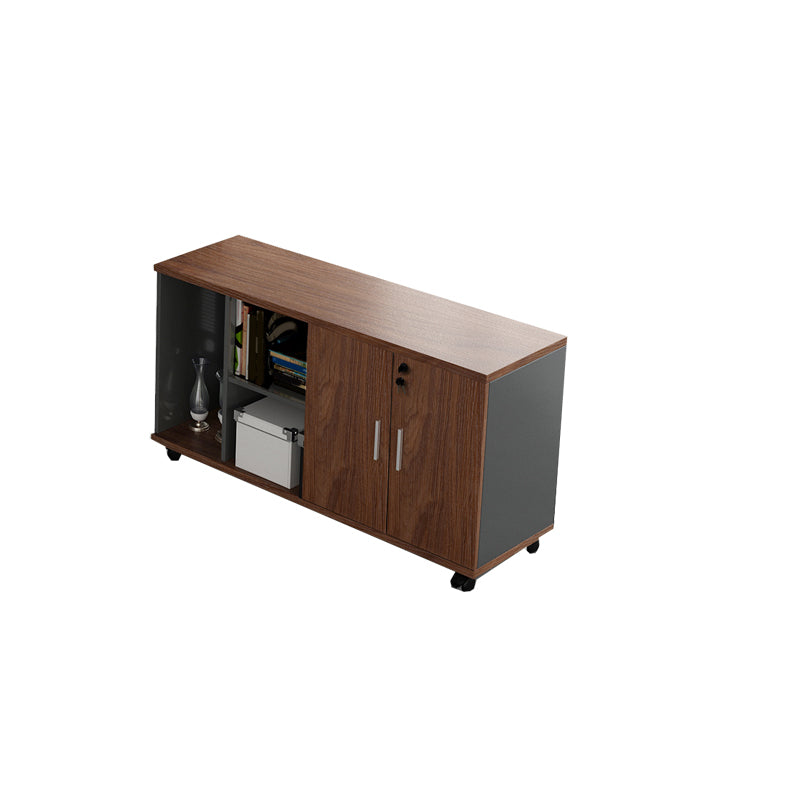 Nordic Filing Cabinet Wooden Frame Storage Lateral File Cabinet