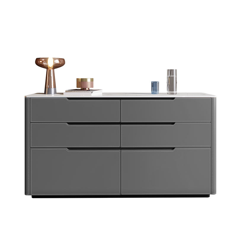Contemporary Sideboard Cabinet Stone Sideboard Table with Drawers for Living Room
