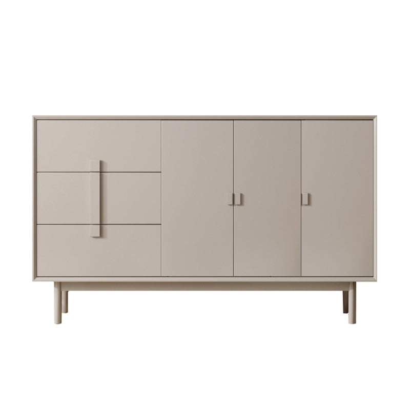 Contemporary Sideboard Cabinet Birch Sideboard Table with Doors for Living Room