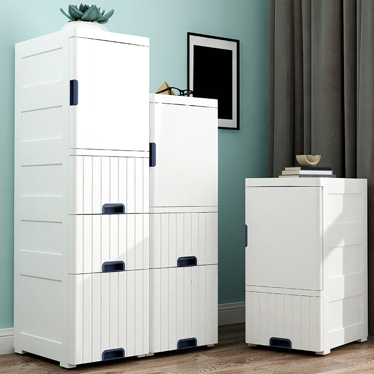 Scandinavian Kids Dresser Plastic Vertical Dresser Set for Kids