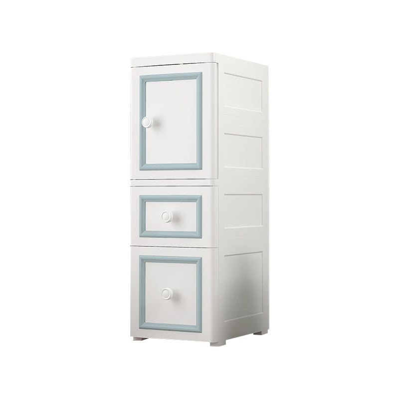 Scandinavian Kids Dresser Plastic Vertical Dresser Set for Kids