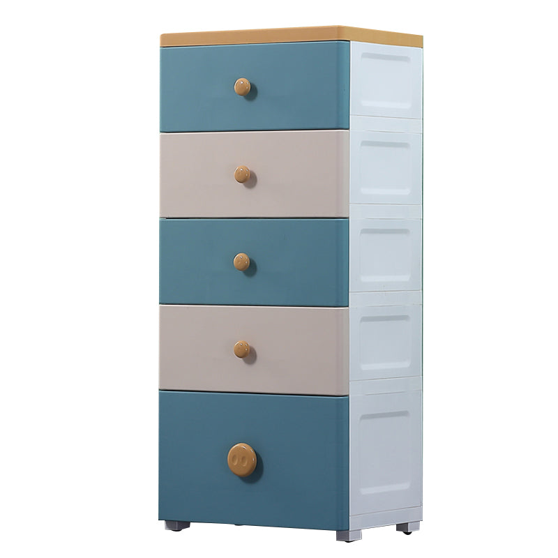 Nordic Vertical Kids Nightstand Plastic Nursery Dresser for Bedroom