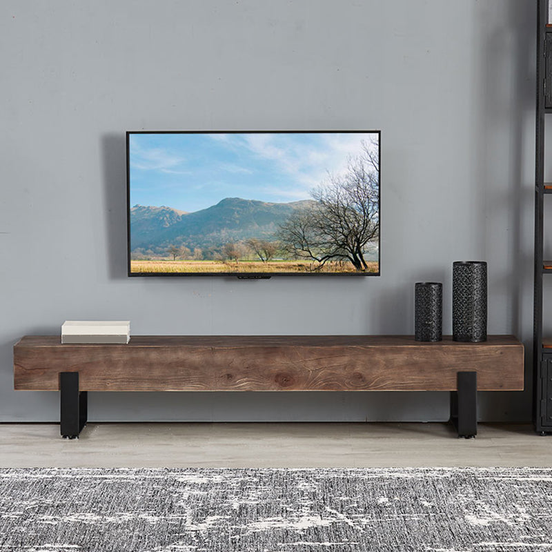 Wooden TV Media Console Industrial Stand Console for Living Room