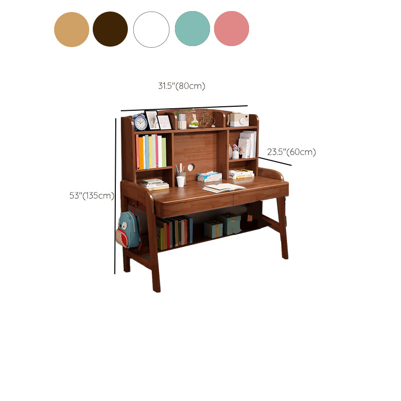 Modern Solid Wood Bedroom Writing Desk Adjustable Office Desk