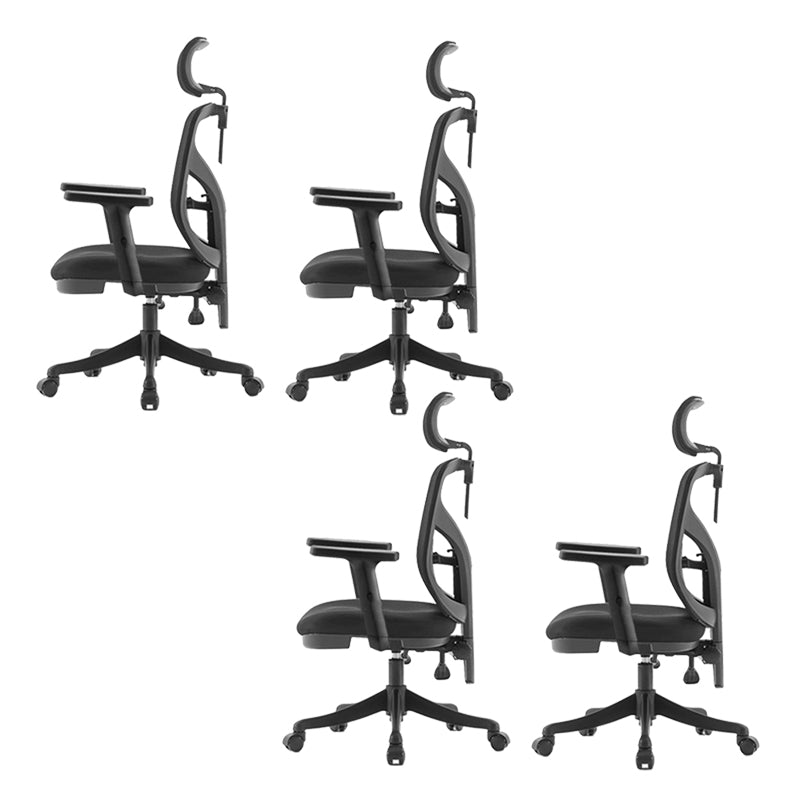 Modern Fixed Arms Task Chair Mesh Back Desk Chair for Office