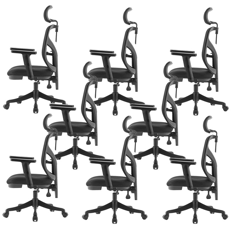 Modern Fixed Arms Task Chair Mesh Back Desk Chair for Office